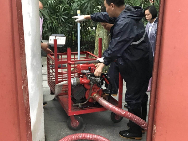 暴雨应急演练现场