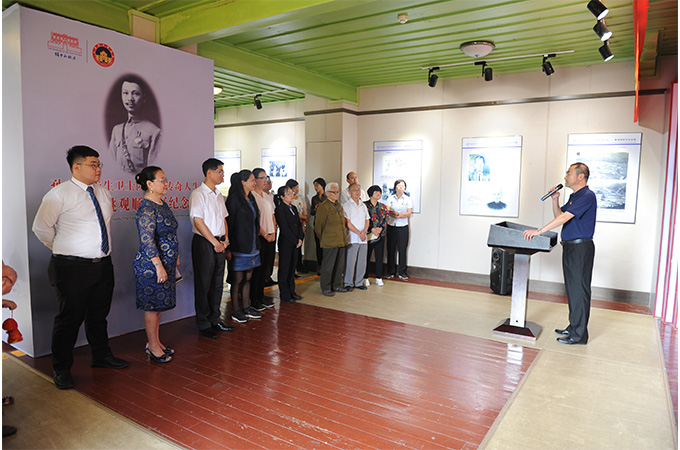 云南陆军讲武堂历史博物馆副馆长李建坤在展览开幕式致欢迎辞。